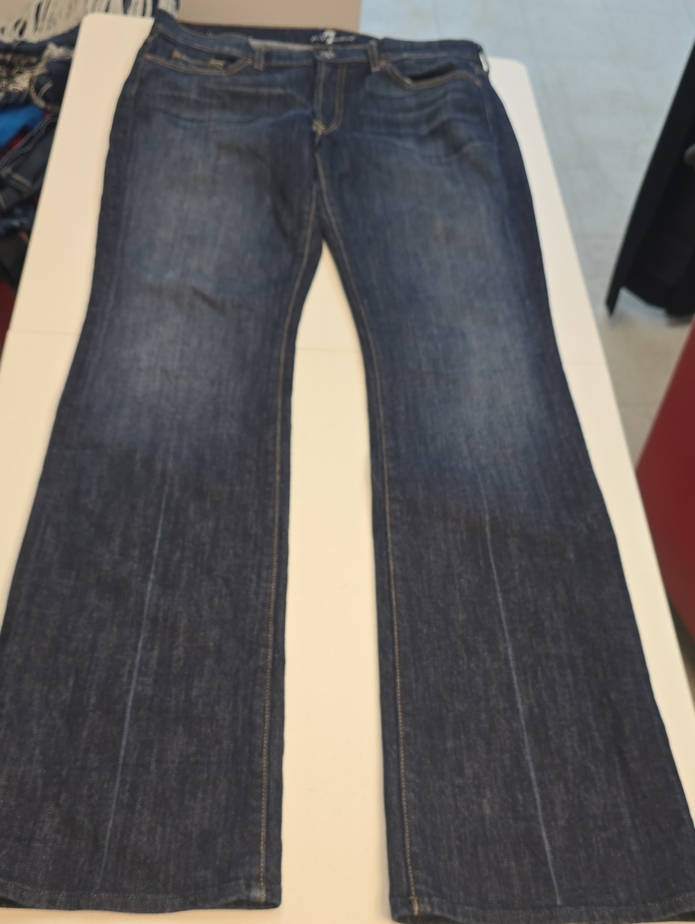 7 For All Mankind Women’s Dark Blue Bootcut Jeans